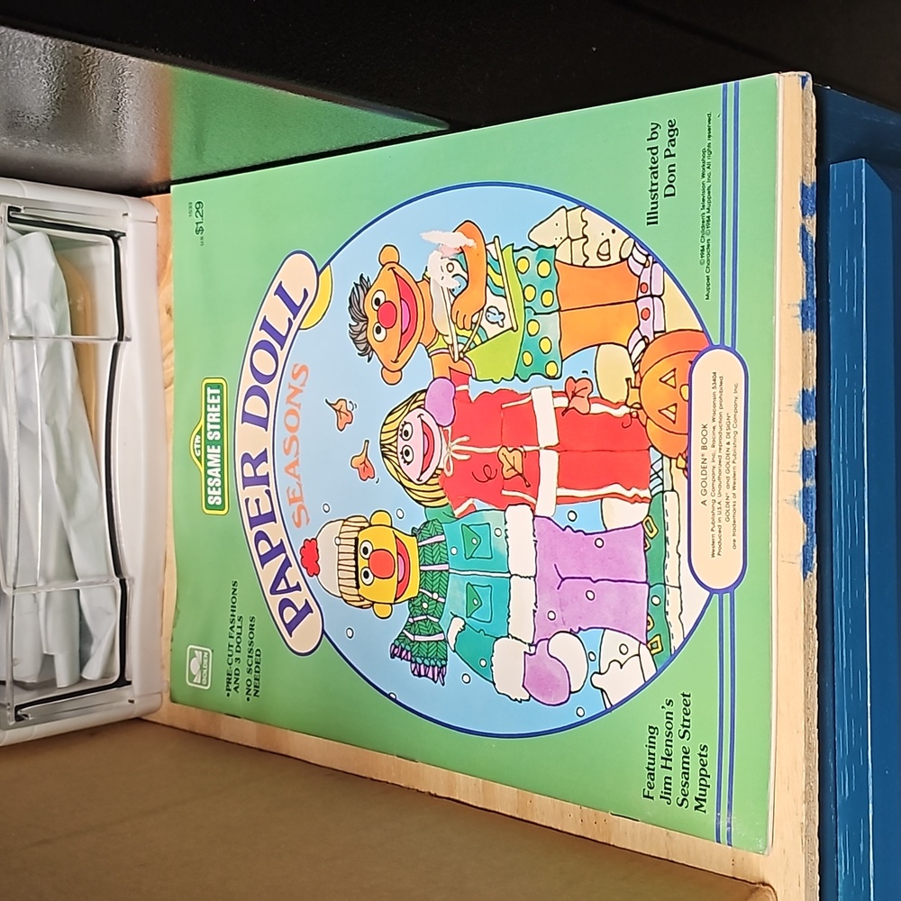 Sesame Street paper doll Golden book